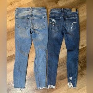 American Eagle Jegging Crop  & Old Navy Rockstar Skinny Jeans Size 2 Regular